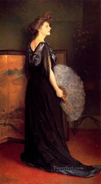  Blake Art - Portrait Of Mrs Francis Stanton Blake women Julius LeBlanc Stewart